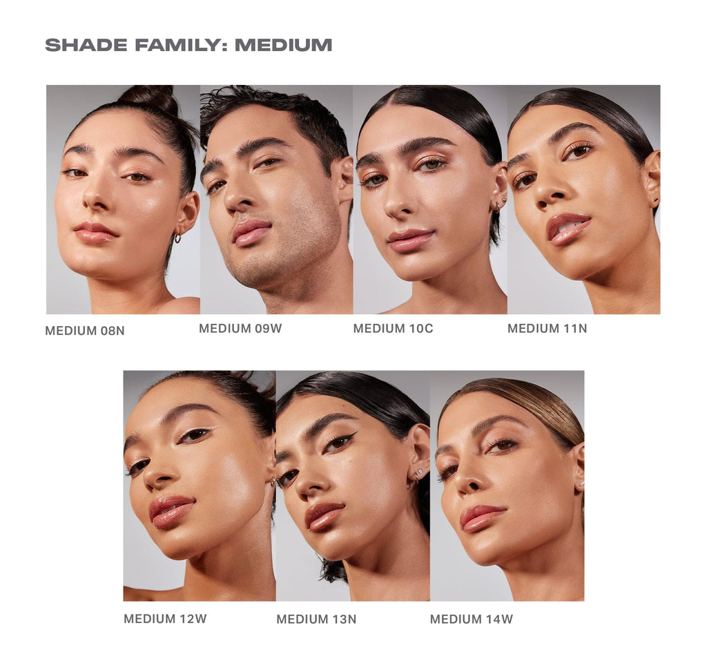 Morphe Lightform Dewy Foundation - Hydrating Long-Wear Foundation with Buildable Medium Coverage (08N) | 1.01 fl oz