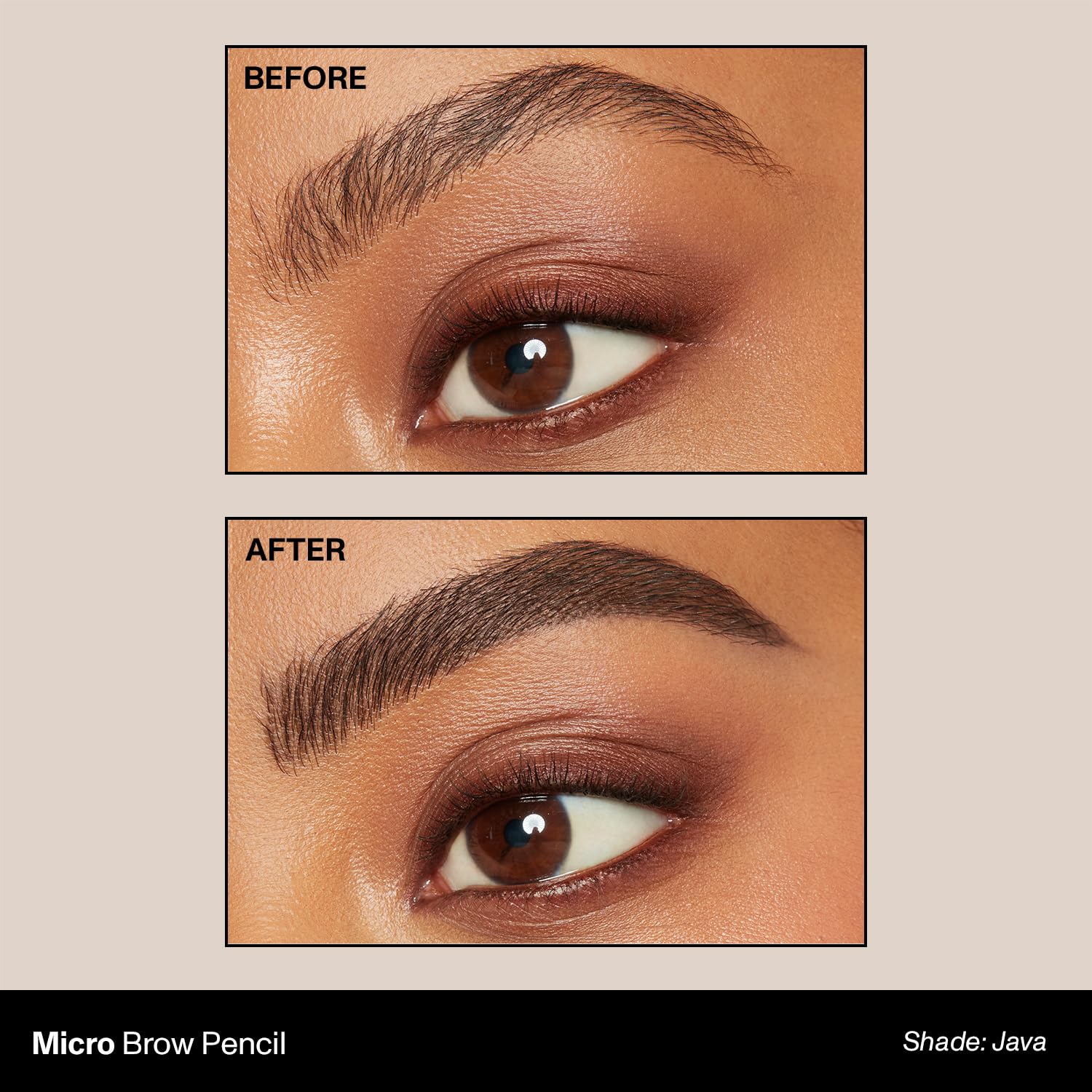 MORPHE Micro Dual Eyebrow Pencil in Java — Retractable, Ultra-Precise Tip