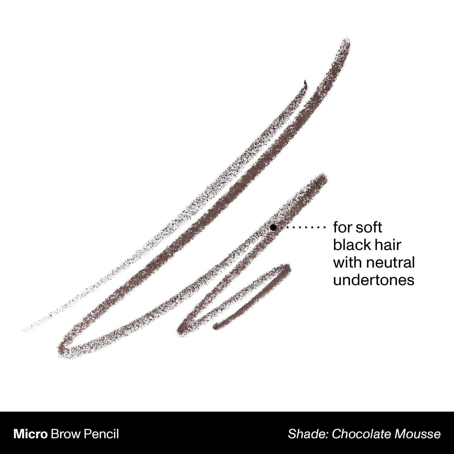 MORPHE Micro Dual Eyebrow Pencil - Retractable, Ultra-Precise Dual-Ended Brow Pencil in Chocolate Mousse (0.003 oz)