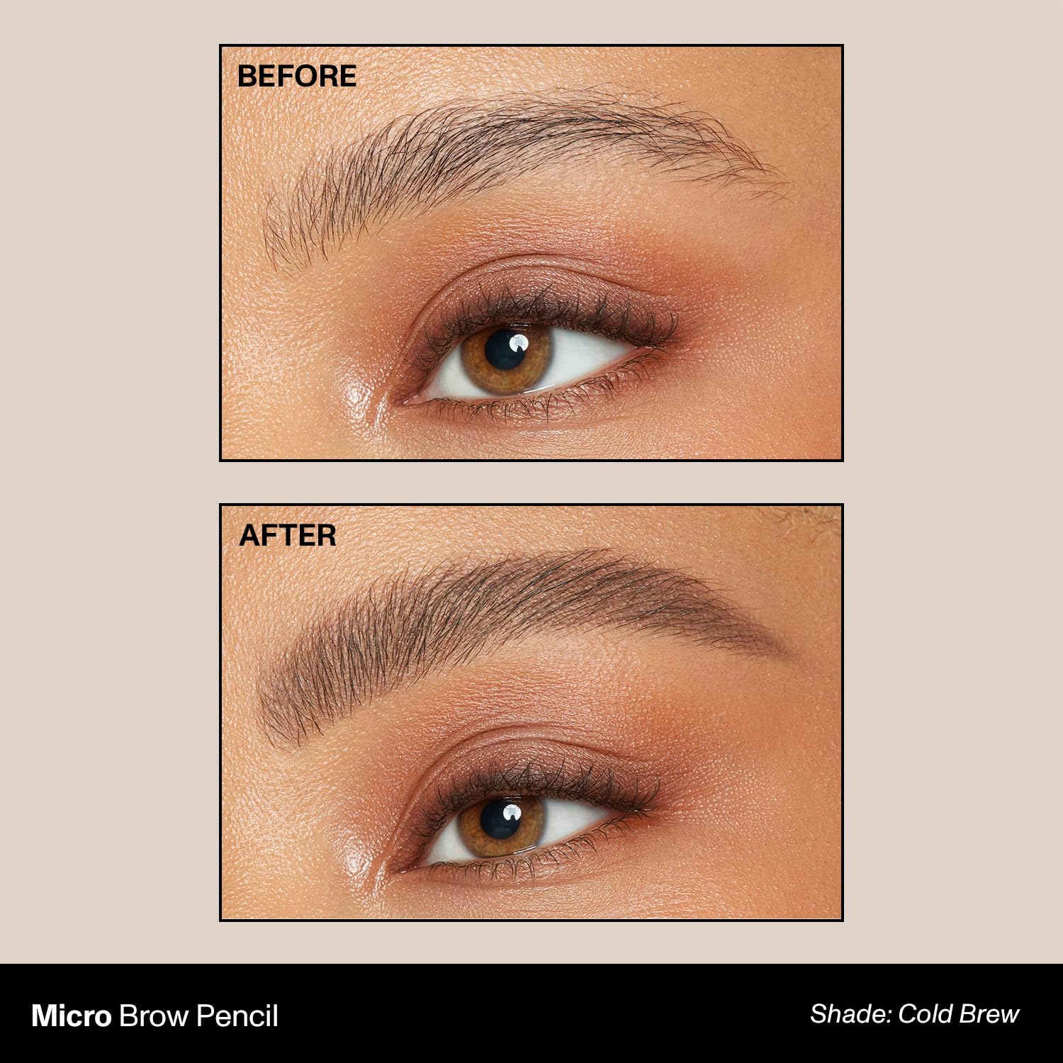 MORPHE Micro Dual Eyebrow Pencil – Ultra-Precise, Dual-Ended Brow Tool, Cold Brew (0.003 oz)