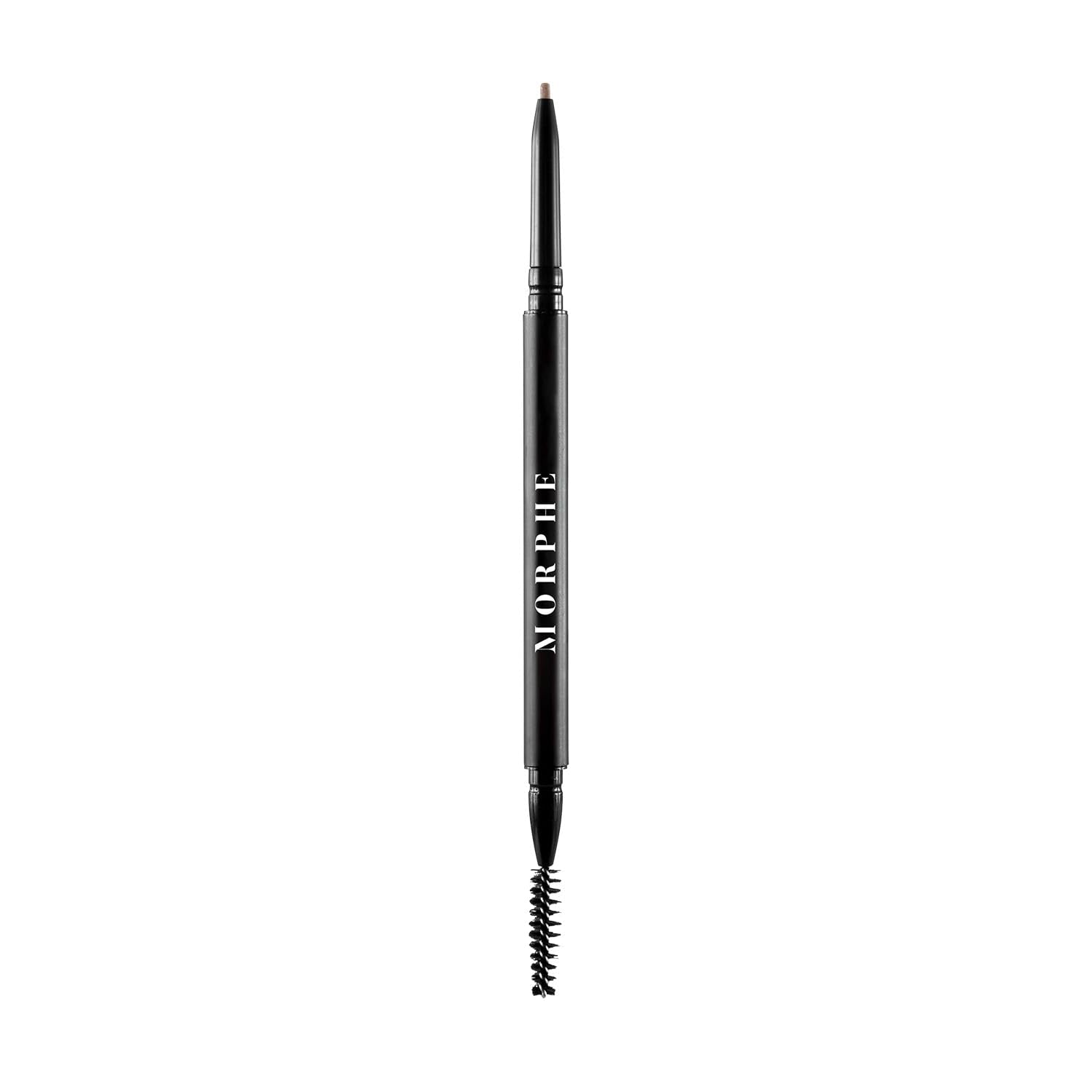 Morphe Micro Dual Eyebrow Pencil Latte - Retractable Precision & Spoolie