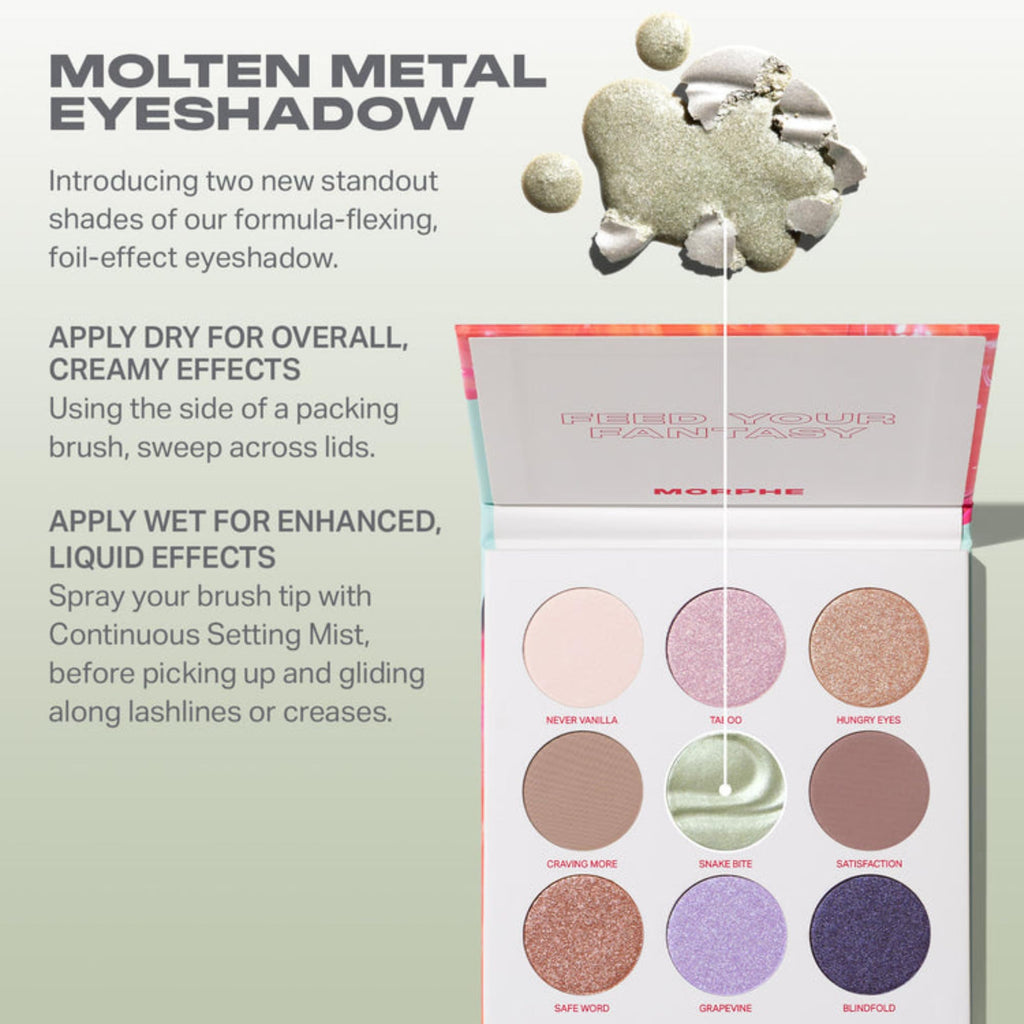 MORPHE Pulp Fantasy Artistry Palette – Foil-Effect Eyeshadow with Matte, Shimmer & Foil Finishes | 0.35 oz