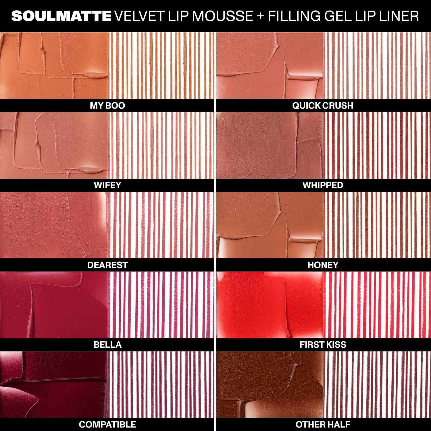 Morphe Soulmatte Velvet Lip Mousse – Air-Whipped Matte Lipstick with Vitamin E