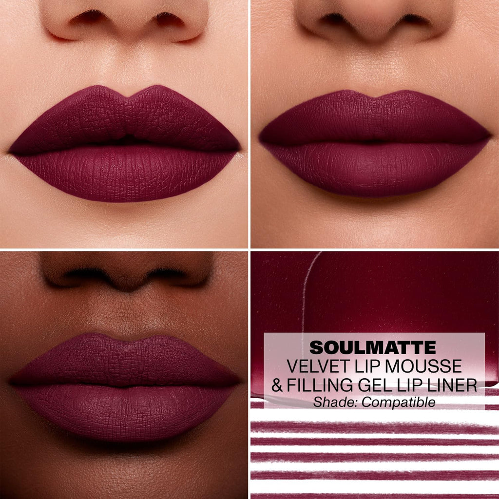 Morphe Soulmatte Velvet Lip Mousse – Air-Whipped Matte Lipstick with Vitamin E