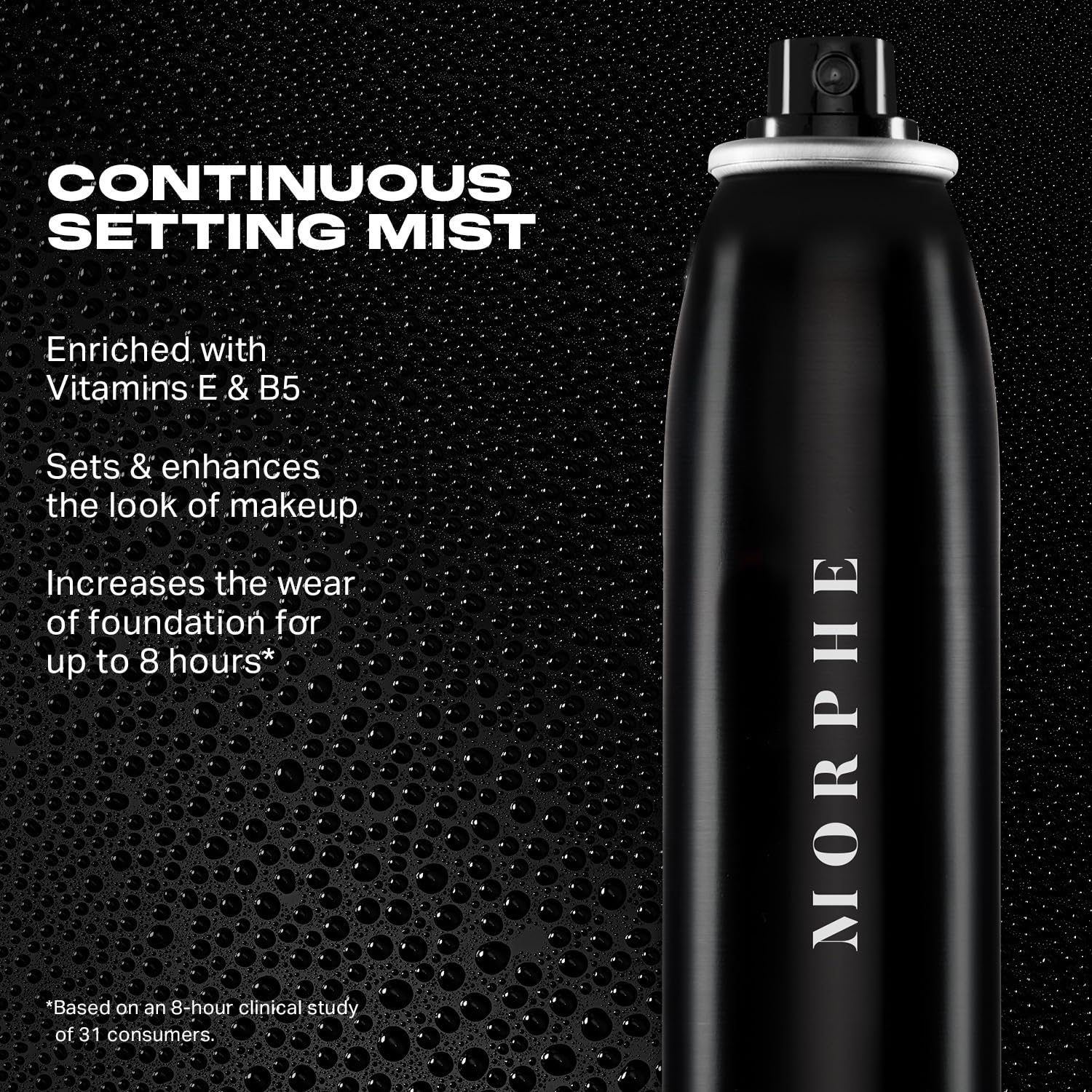 MORPHE Continuous Setting Mist - Micro-Fine Makeup Setting Spray, Natural Radiant Finish, 2.8 oz