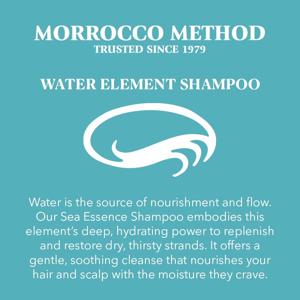 Morrocco Method Sea Essence Non-Foaming Shampoo – Deep Hydration for Dry Hair, Vegan & Mineral Rich (8 oz)