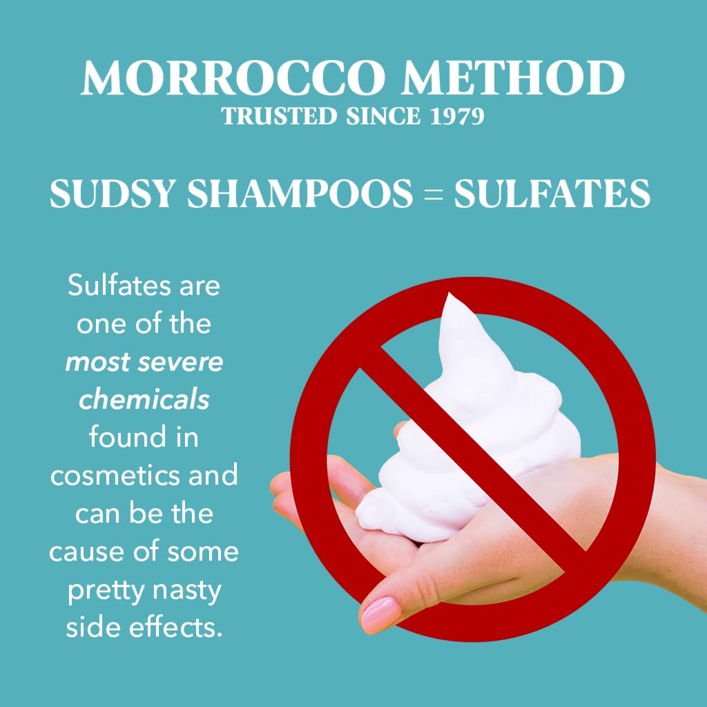 Morrocco Method Sea Essence Non-Foaming Shampoo – Deep Hydration for Dry Hair, Vegan & Mineral Rich (8 oz)