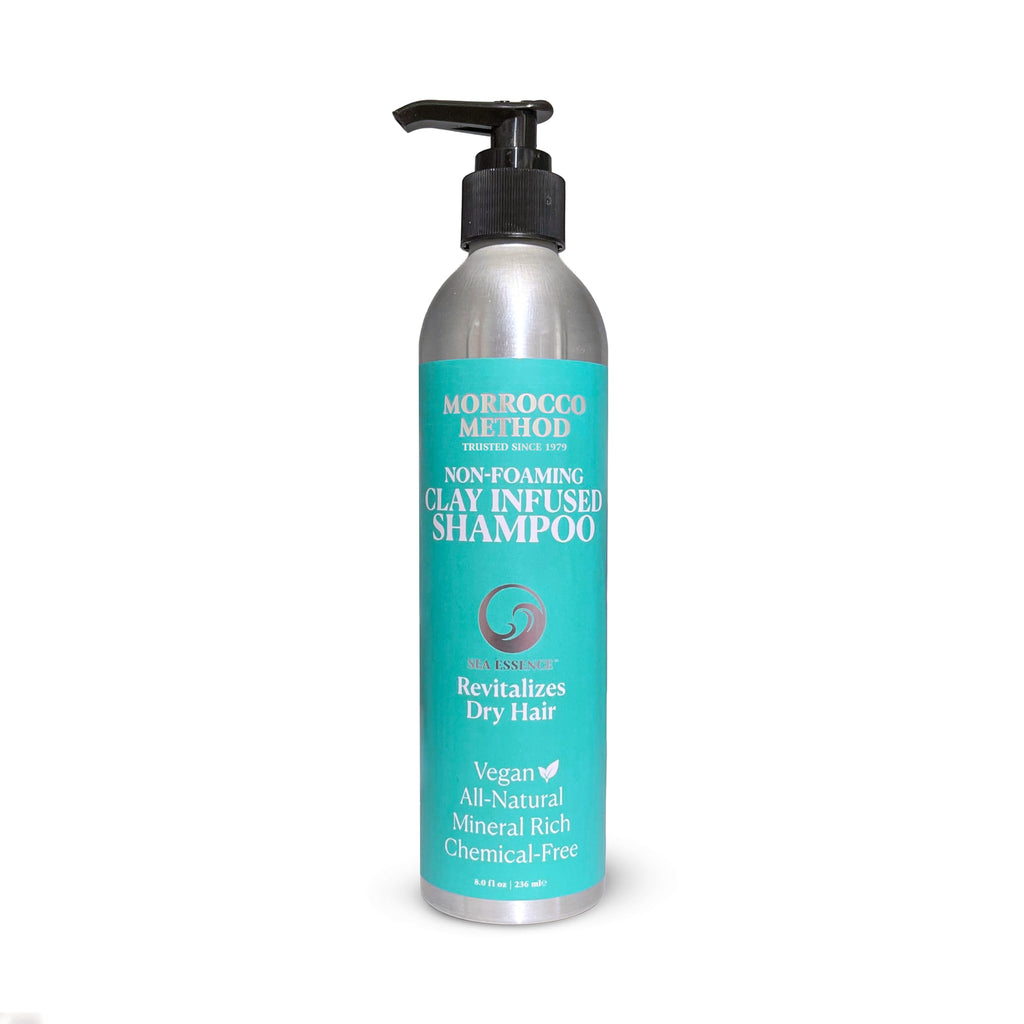 Morrocco Method Sea Essence Non-Foaming Shampoo – Deep Hydration for Dry Hair, Vegan & Mineral Rich (8 oz)