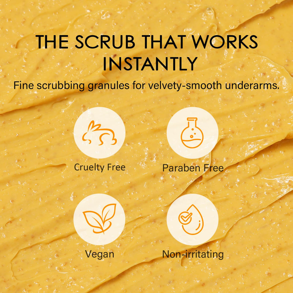 MOSRROU Underarm Detox Scrub with Turmeric & Vitamin C | Odor Control & Even Tone