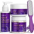 MOSRROU Pedicure Kit – 4-Piece Foot Spa Set with Lavender Soak, Cream, Gel & File