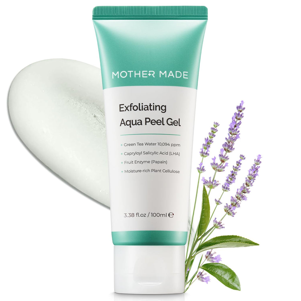 MOTHER MADE LHA Green Tea Aqua Peel Gel | Gentle Exfoliating Face Gel for Deep Pores