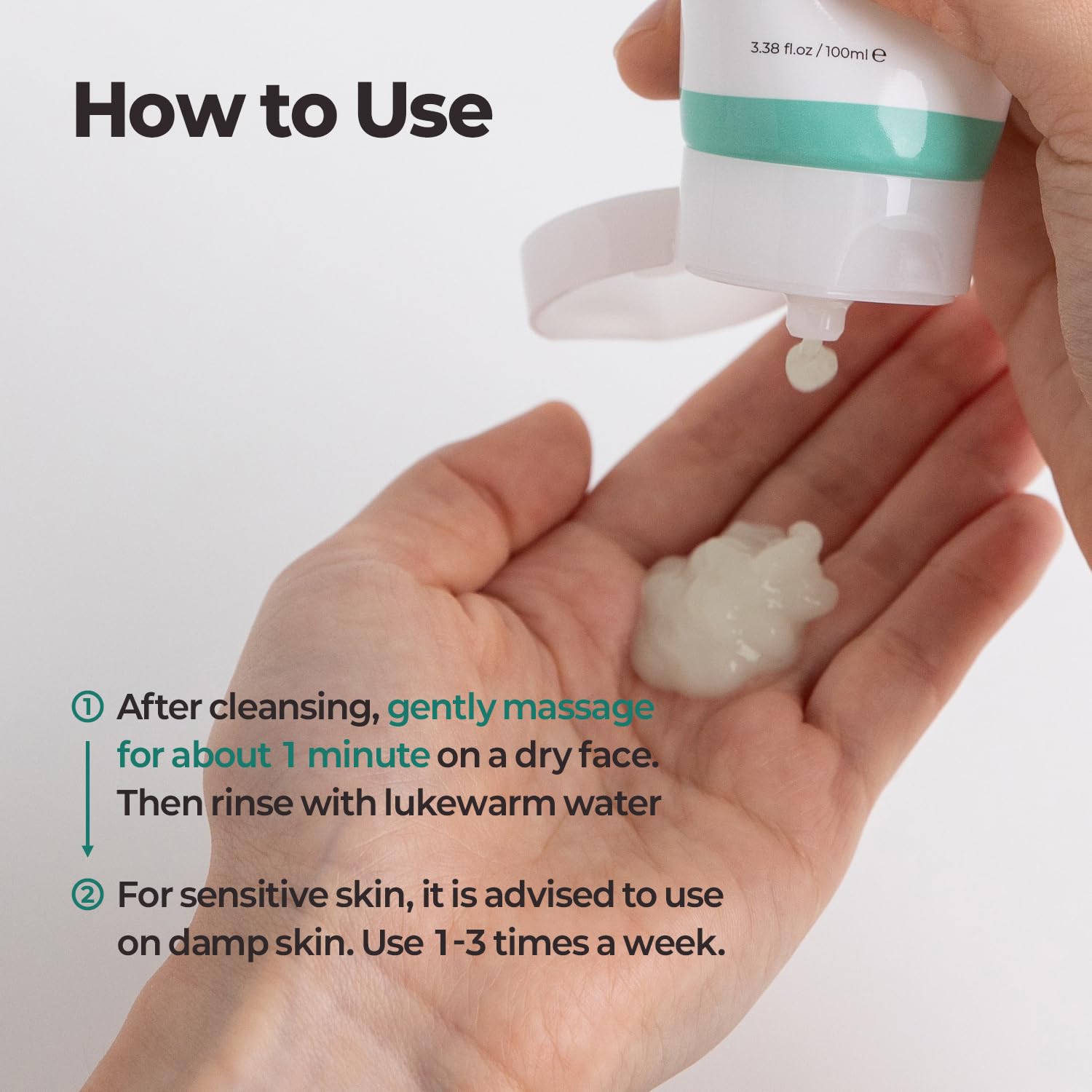 MOTHER MADE LHA Green Tea Aqua Peel Gel | Gentle Exfoliating Face Gel for Deep Pores