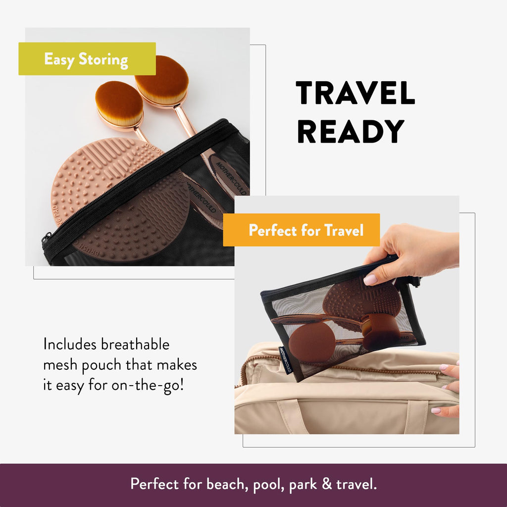 MotherCould Premium Sunscreen Brush Set – Rose Gold (2 Pack) – Mess-Free Sun Care
