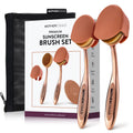 MotherCould Premium Sunscreen Brush Set – Rose Gold (2 Pack) – Mess-Free Sun Care