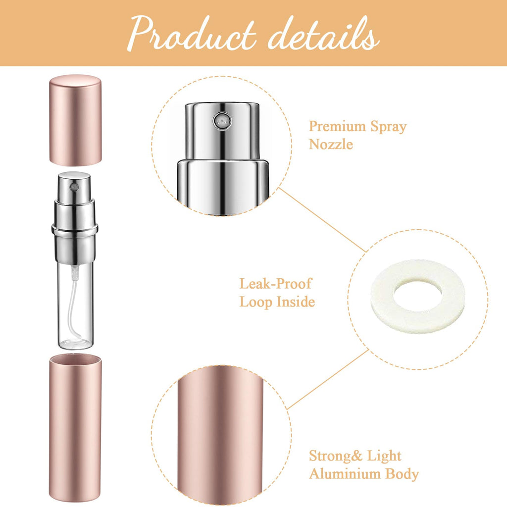 Motiskyy 140 Pcs 5ml Refillable Perfume Atomizers Bulk – Mini Travel Sprayers with Transfer Tool (Morandi Color)
