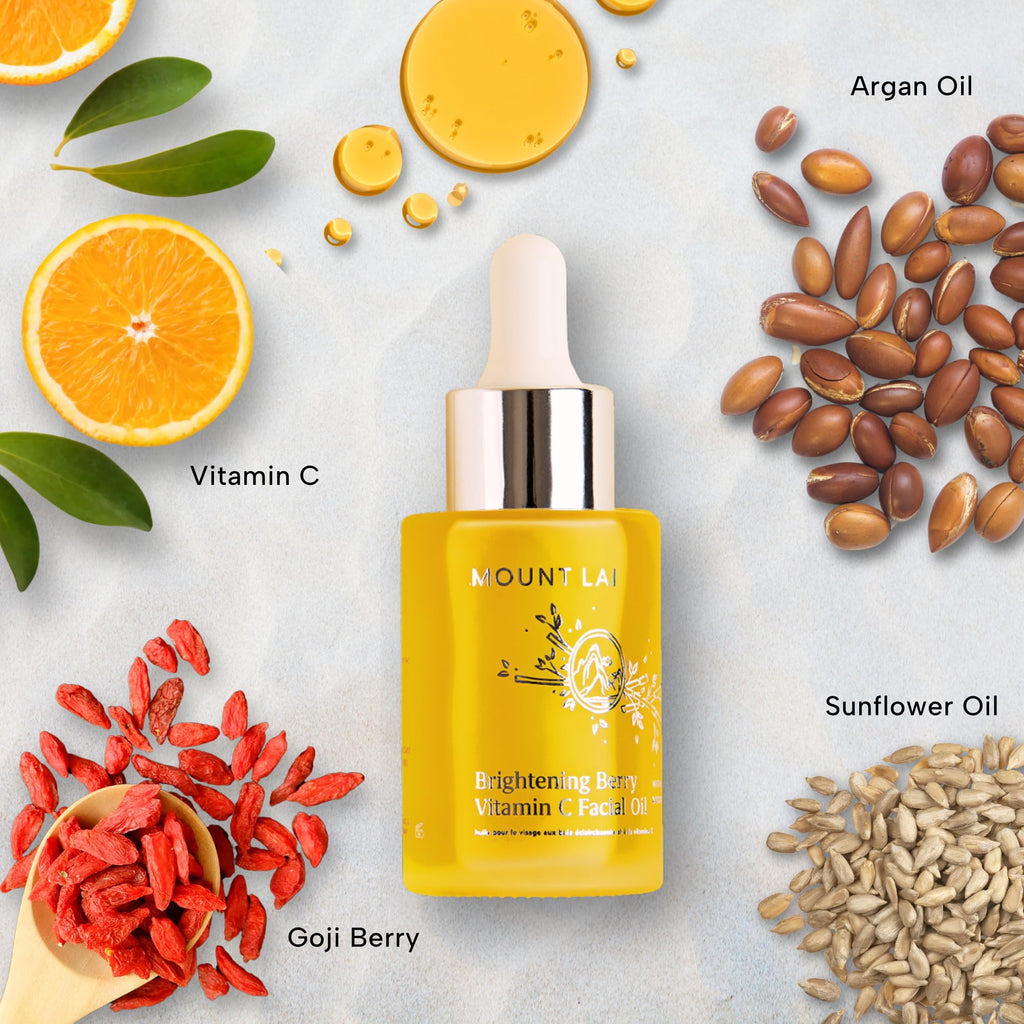 Mount Lai Vitamin C Facial Oil with Goji Berry | Radiant Skin & Glow (30mL)