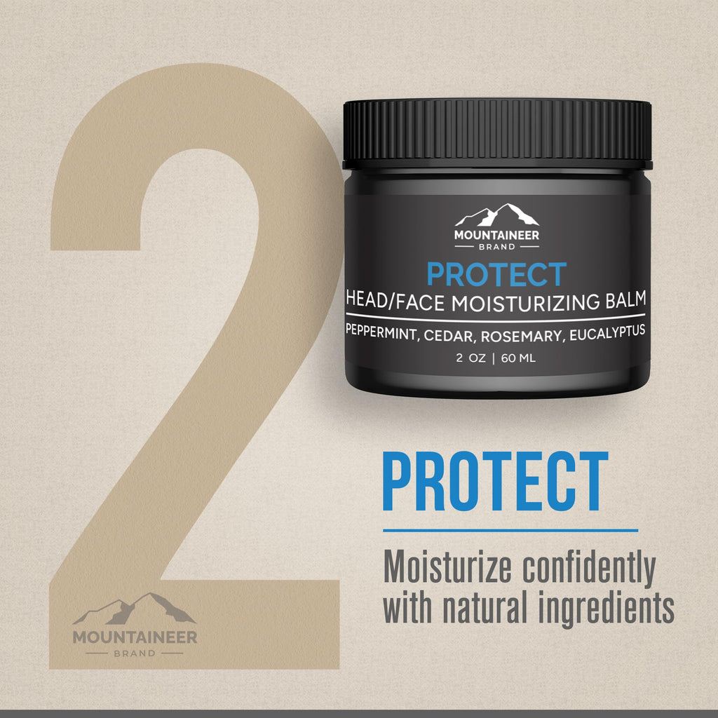 Mountaineer Brand Bald Head Shampoo & Moisturiser – Fresh & Natural Scent | Made in WV | Hydrating 4oz