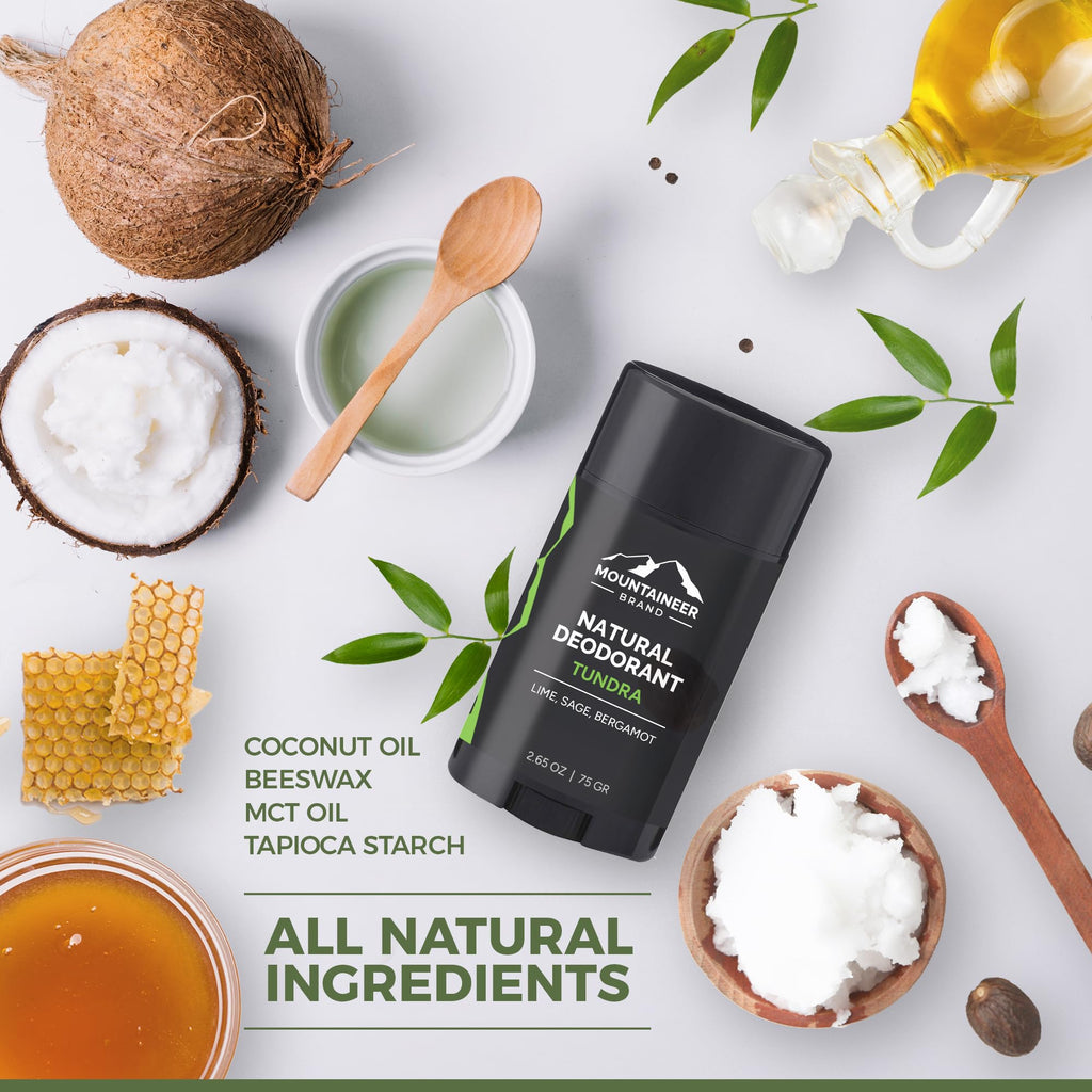 Mountaineer Brand Natural Deodorant for Men | Aluminium Free | Timber Scent | Made in West Virginia | 2.65 oz