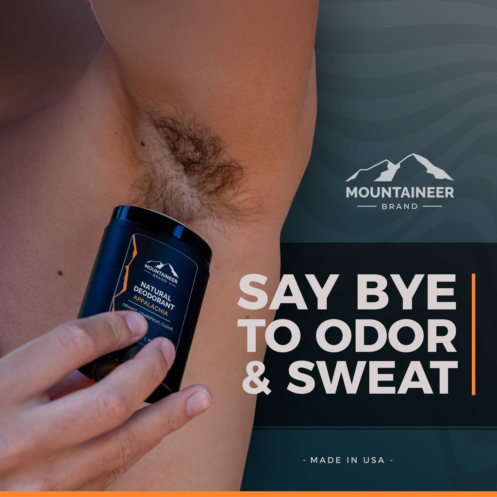 Mountaineer Brand Natural Deodorant for Men | Aluminium Free | Timber Scent | Made in West Virginia | 2.65 oz