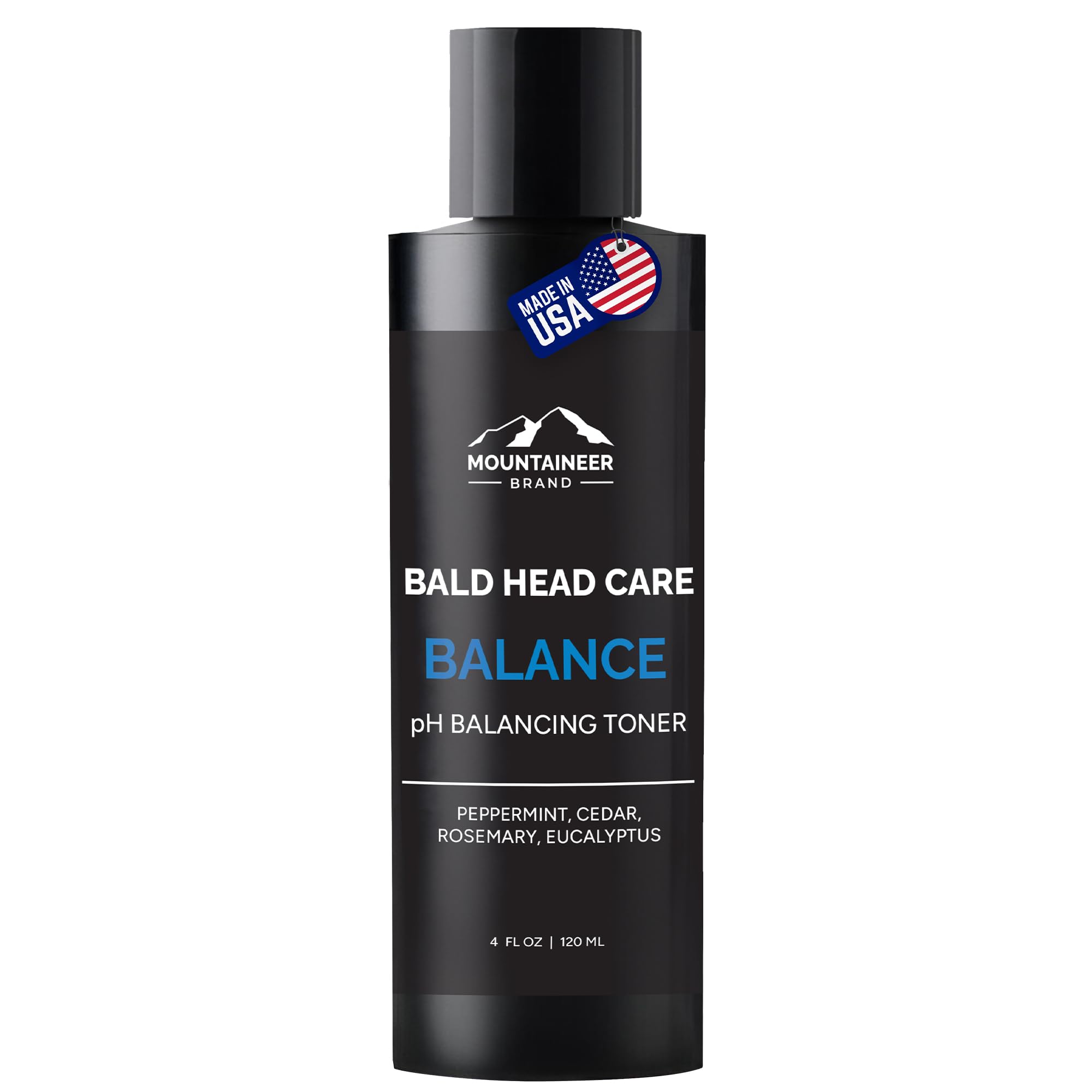 Mountaineer Brand Natural Anti Shine for Bald Head | Fresh Scent, Oil Control & pH Balance | 4oz | Made in West Virginia