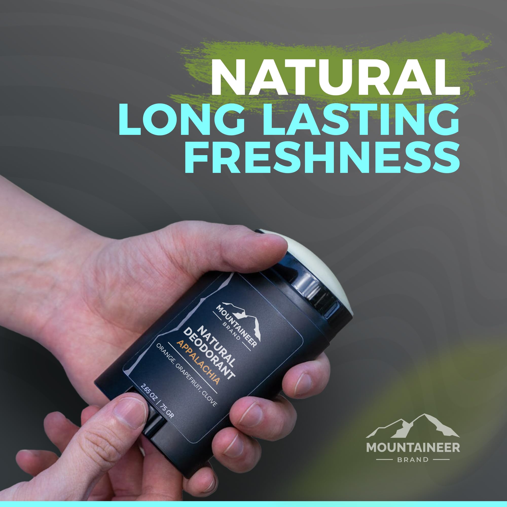 Mountaineer Brand Natural Deodorant for Men | Aluminium Free | Timber Scent | Made in West Virginia | 2.65 oz