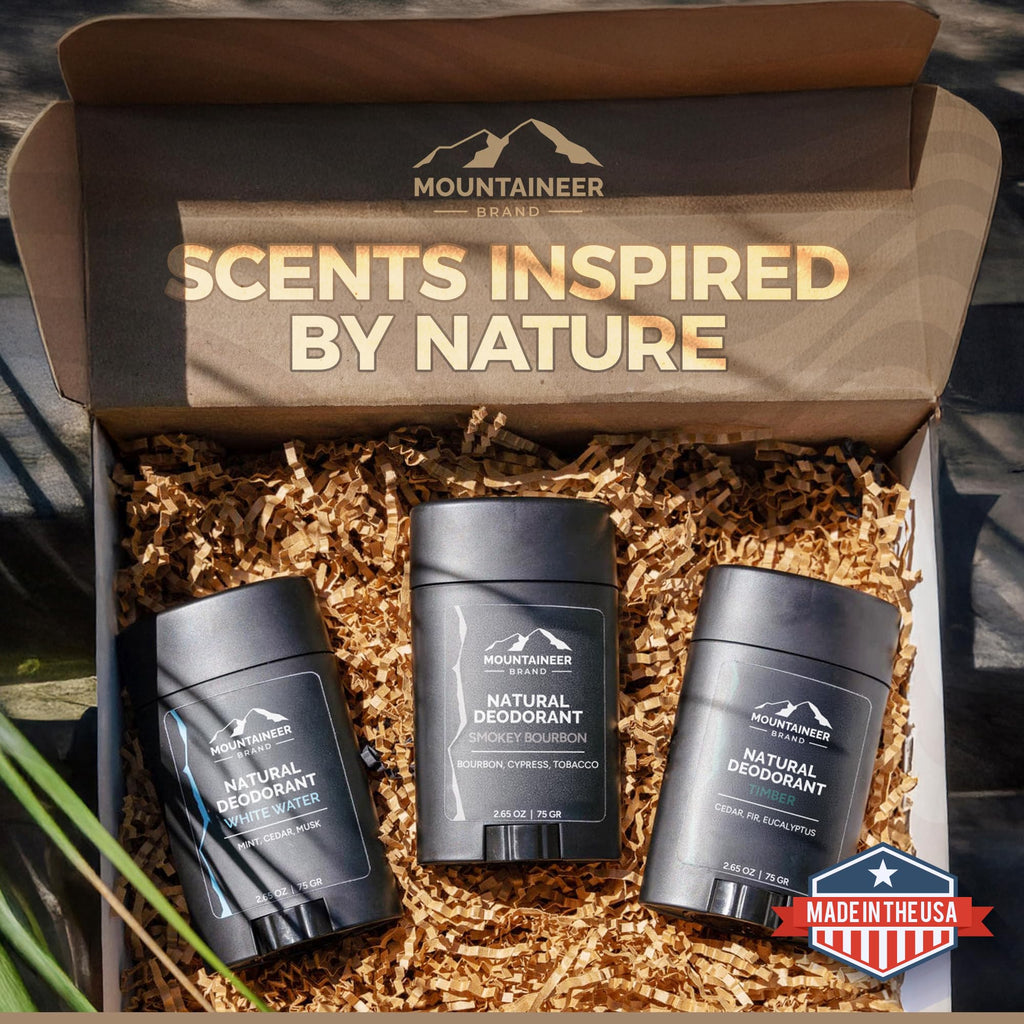 Mountaineer Brand Natural Deodorant for Men | Aluminium Free | Timber Scent | Made in West Virginia | 2.65 oz