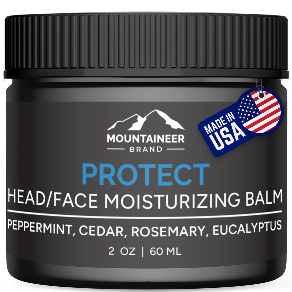 Mountaineer Brand Natural Moisturiser | Fresh Scent Bald Head Care for Men | Non-Greasy, 2oz | Made in WV