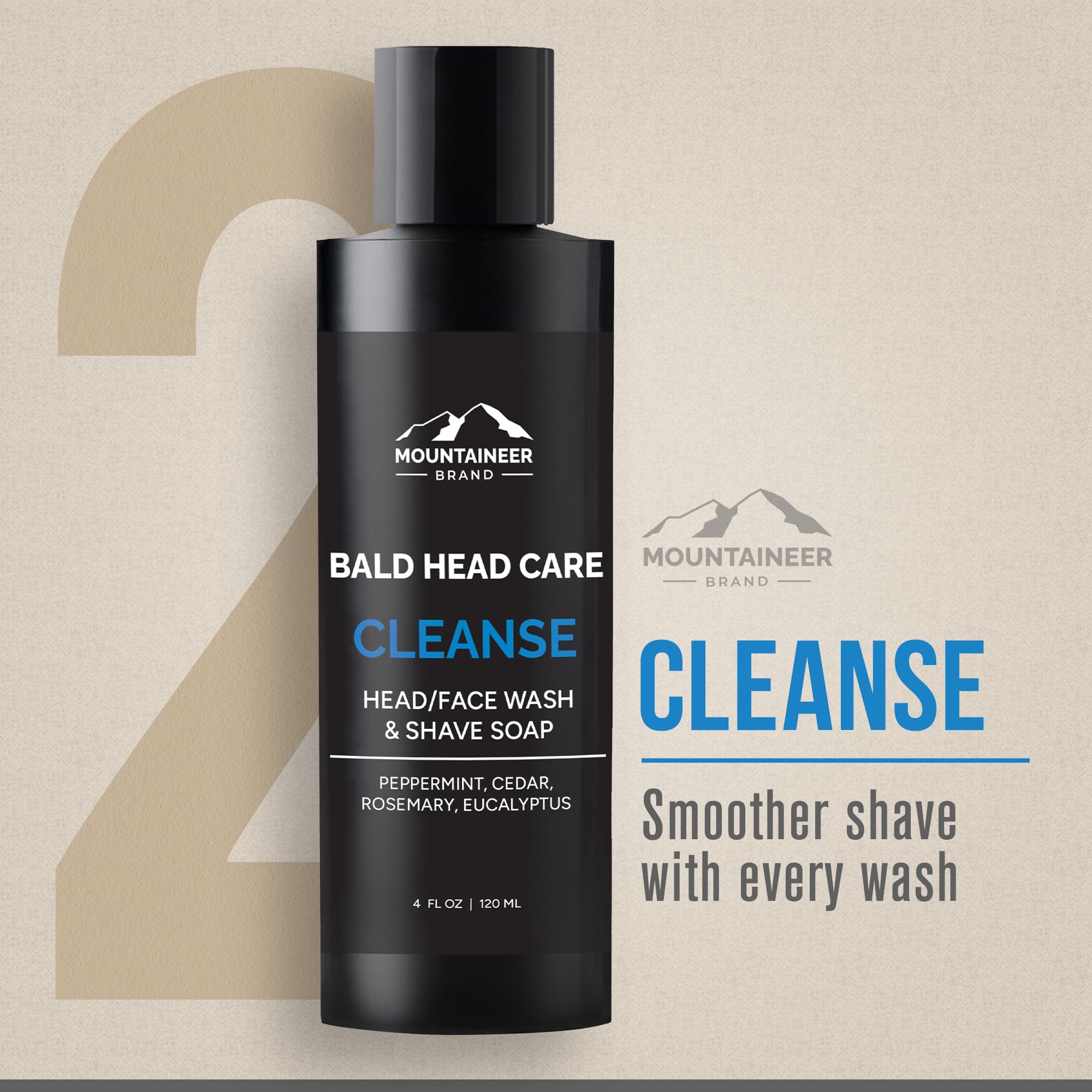 Mountaineer Brand Ultimate Bald Head Care Bundle for Men | 5-Step All-Natural Skincare