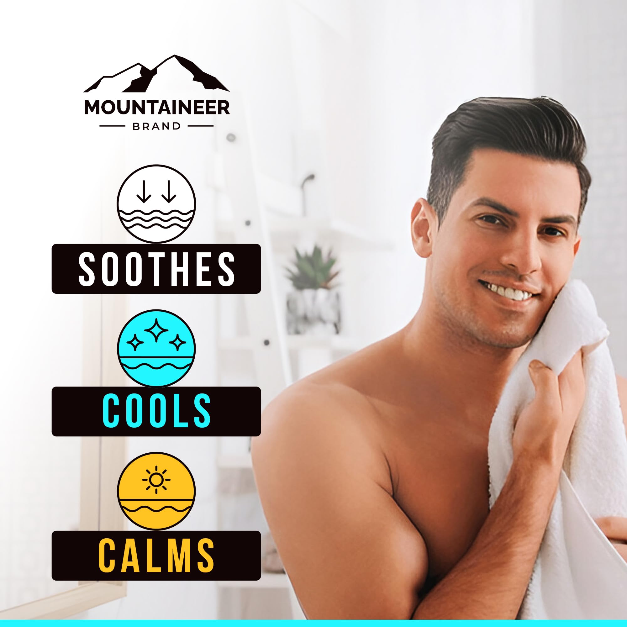 Mountaineer Brand Natural Post Shave Balm – Smokey Bourbon Scent | 2oz