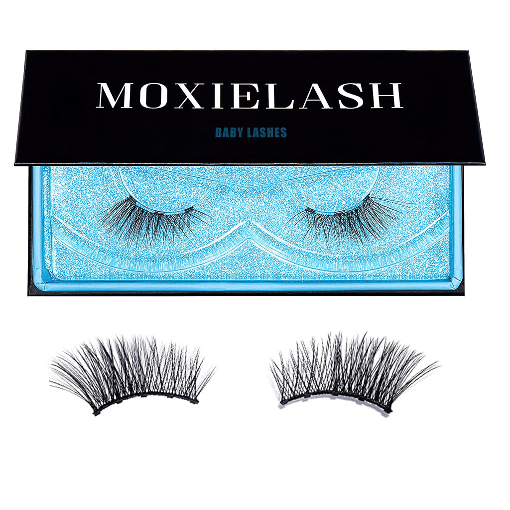 MoxieLash Baby Magnetic Eyelashes – Reusable, No Glue or Alcohol, Subtle Cat-Eye (1 Pair)