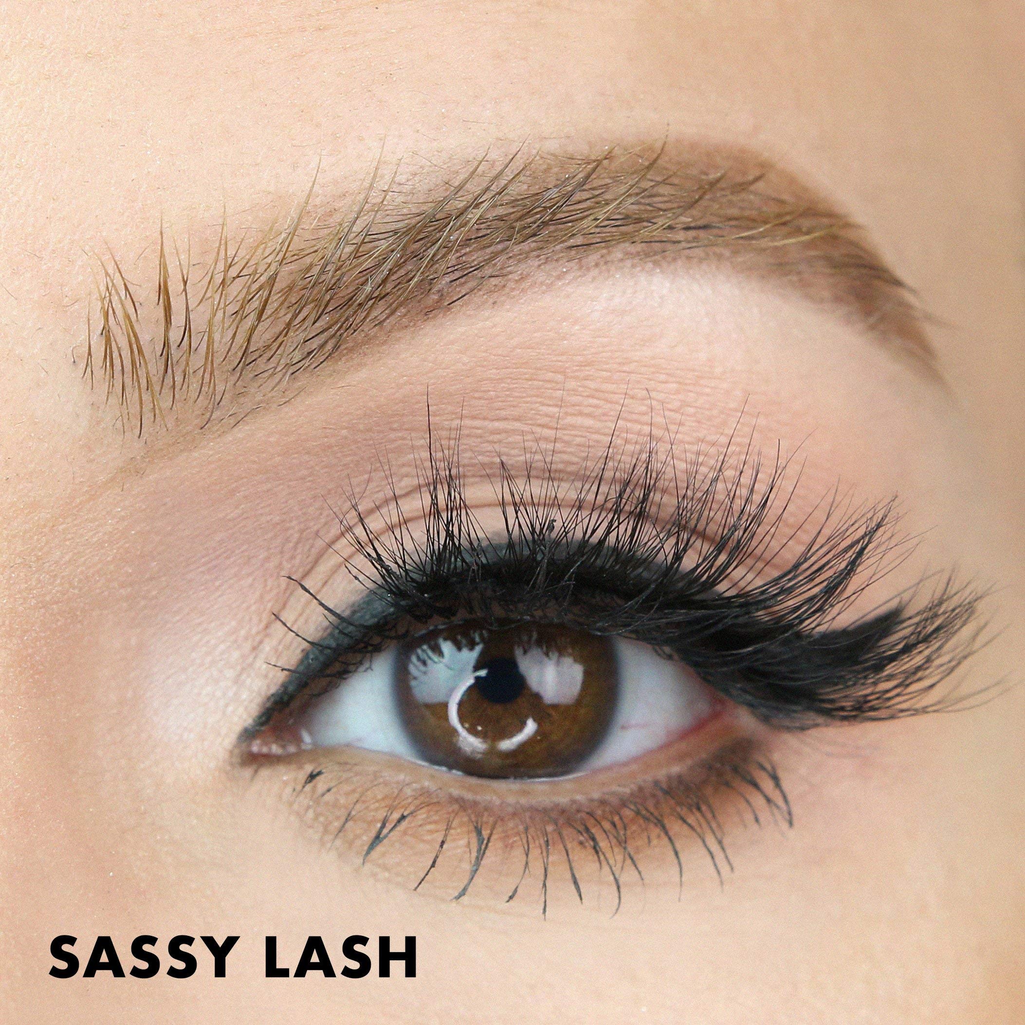 MoxieLash Sassy Lash – Magnetic Mink Lashes with Five-Magnet Band for Deep-Set, Hooded, Almond & Monolid Eyes (Eyeliner Not Included)