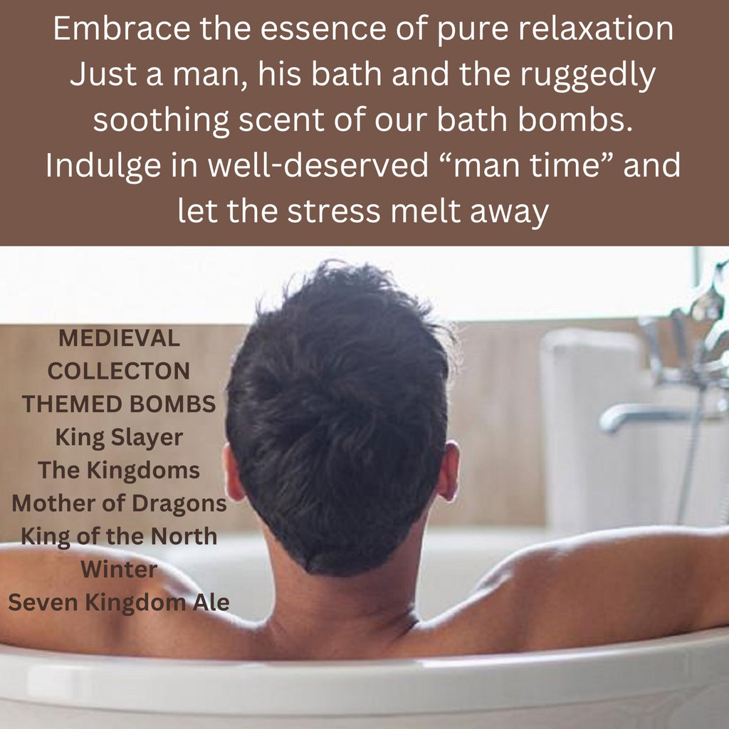Mr. Bomb Valentines Day Mustache Bath Bombs for Men — 6-Pack Gift Set
