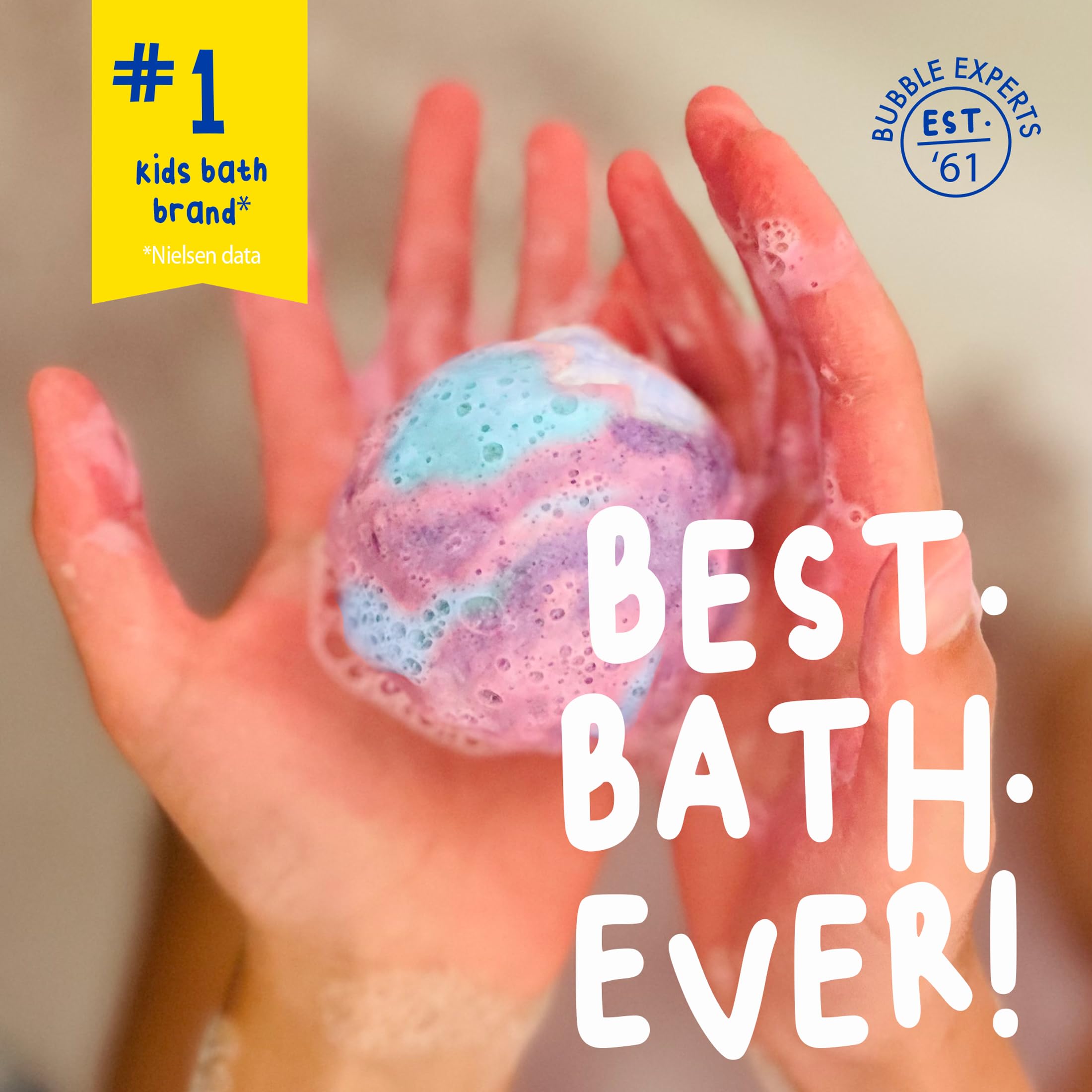 Mr. Bubble Galaxy Bath Bombs – 8 Planet-Themed Bubbles, Bubble Gum Scent