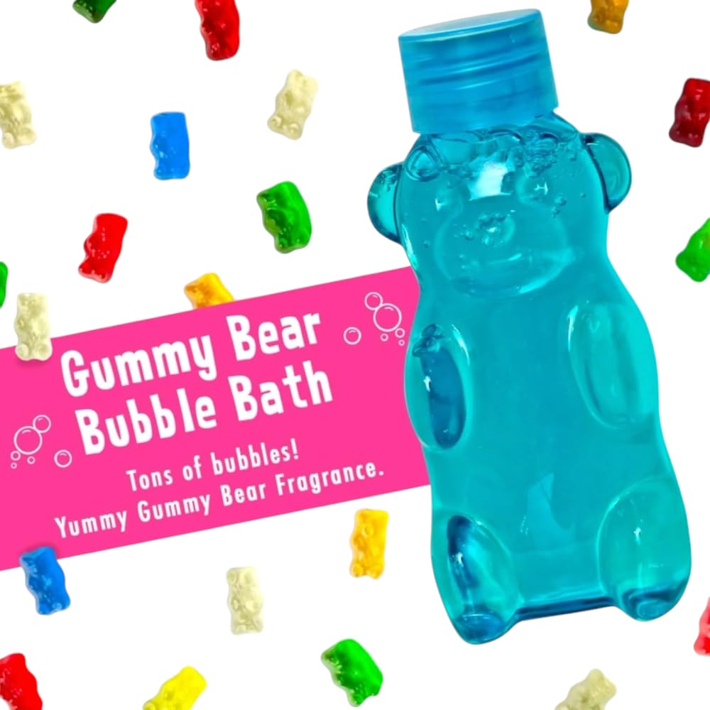 Mr Bubble Sweet Treats Bath Set — Lollipop Fizzer, Gummy Bear Bubble Bath, Bath Potion & Soap Stickers