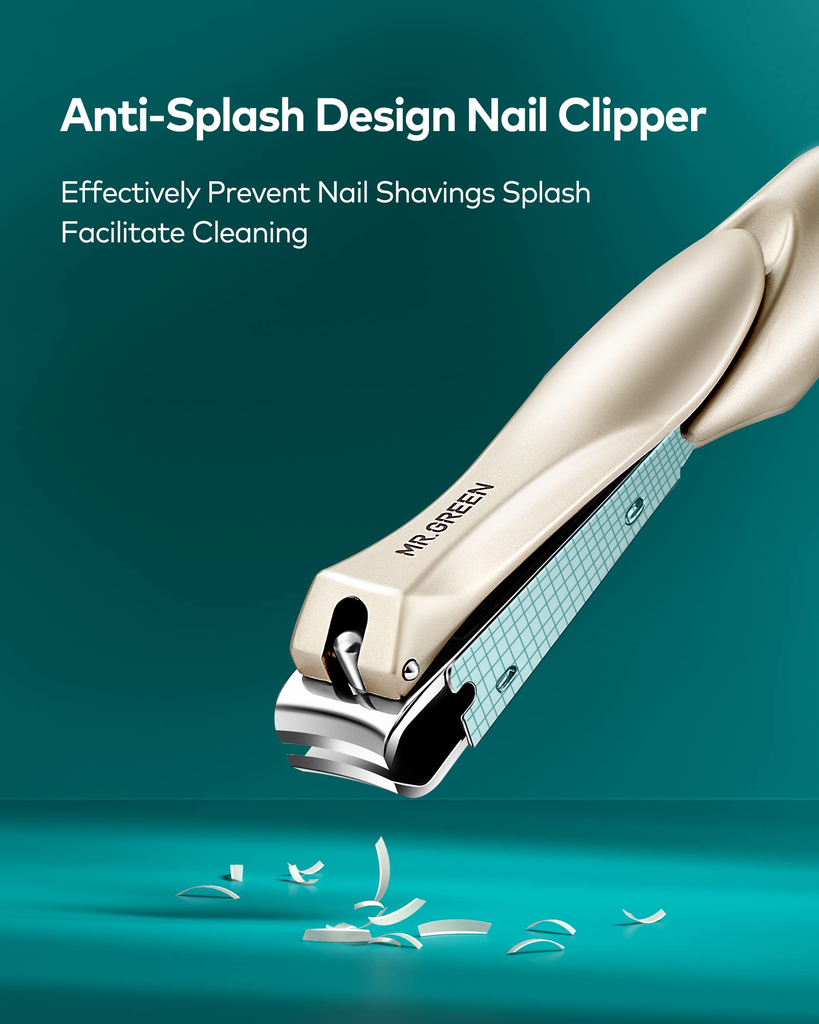 MR.GREEN Nail Clipper Set — 3-Piece Stainless Steel Manicure & Pedicure Kit in Pink