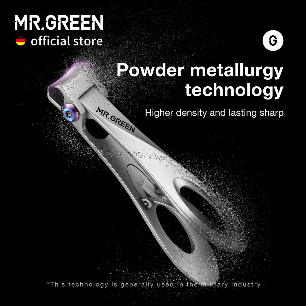 MR.GREEN Nail Clipper – Wide Jaw Stainless Steel Nail Cutter for Thick Nails