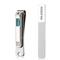 MR.GREEN Nail Clippers Curved Blades – Stainless Steel Nail Nippers with Glass File