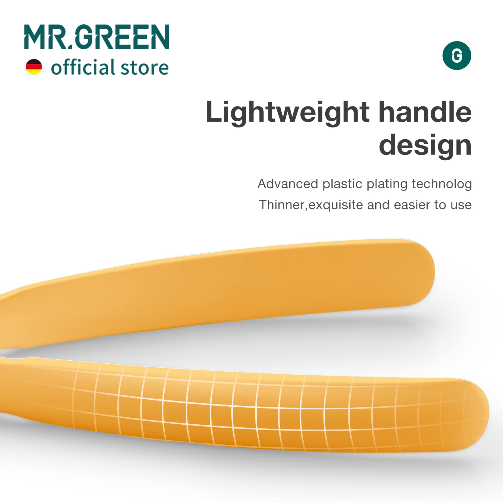 MR.GREEN Toenail Clippers – Stainless Steel Ingrown Nail Cutter for Thick Nails (Orange)
