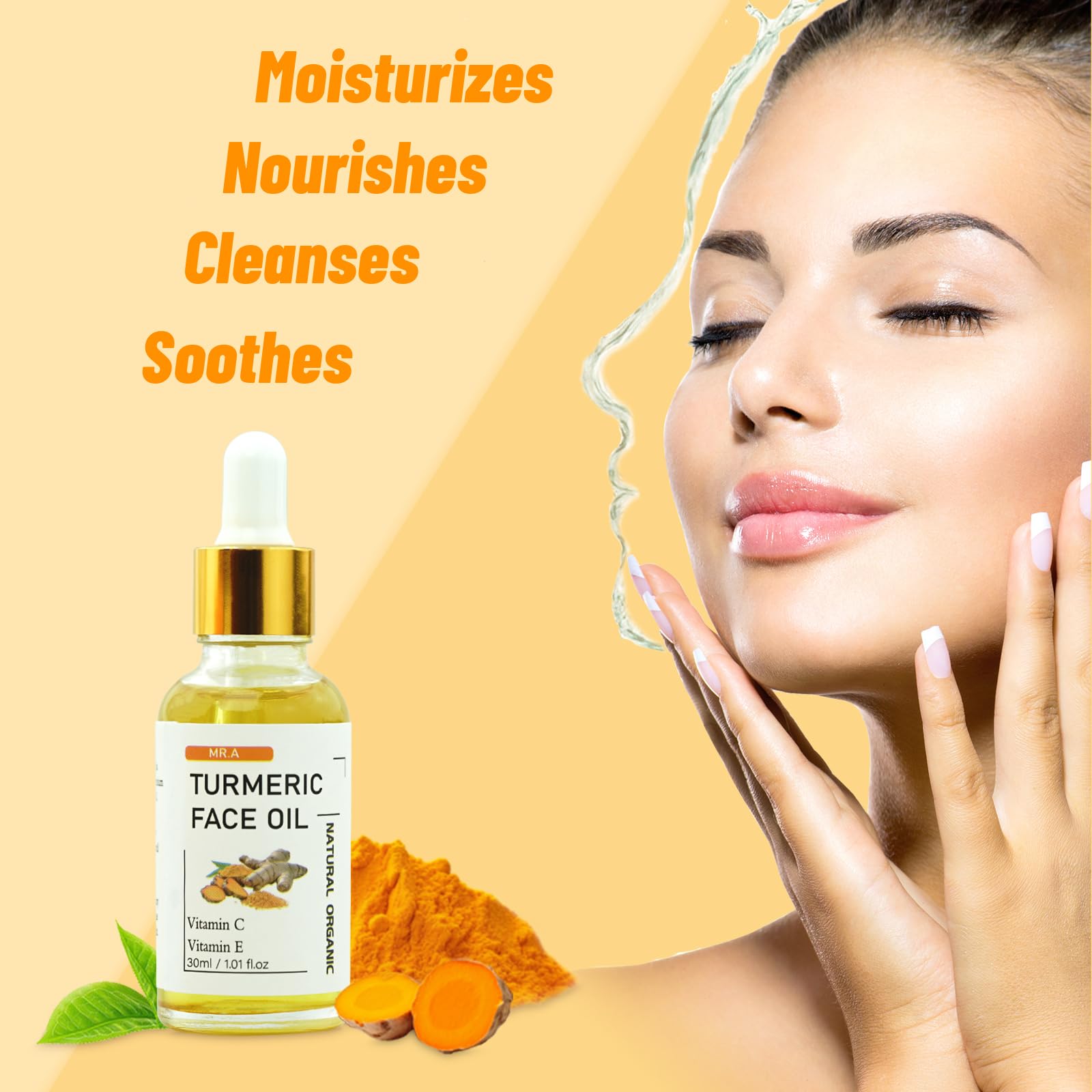 MR.A Turmeric Soap Bar & Turmeric Oil Set – Face & Body Care