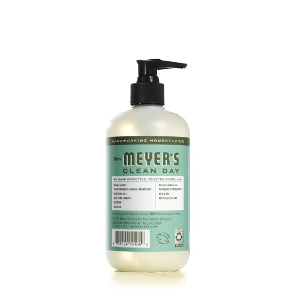 Mrs. Meyer's Clean Day Liquid Hand Soap 3 Scent Variety Pack – Lemon Verbena, Lavender & Basil