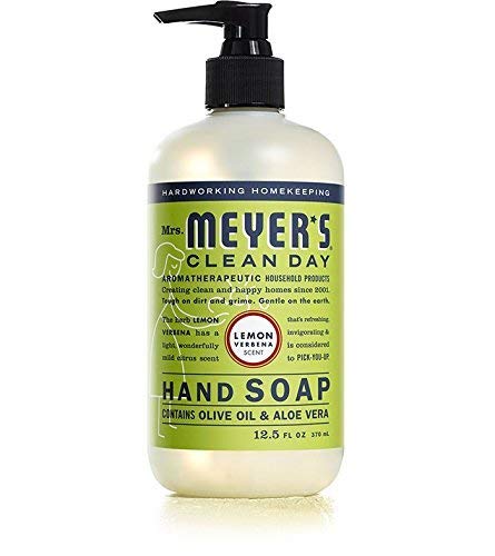 Mrs. Meyer's Clean Day Liquid Hand Soap 3 Scent Variety Pack – Lemon Verbena, Lavender & Basil