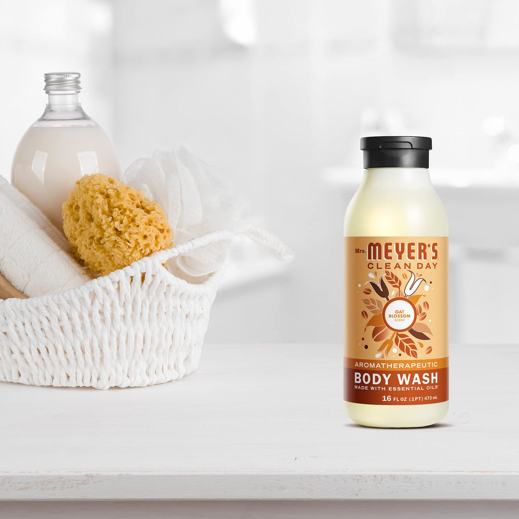 Mrs. Meyer’s Clean Day Moisturizing Body Wash – Oat Blossom Scent, 16 oz
