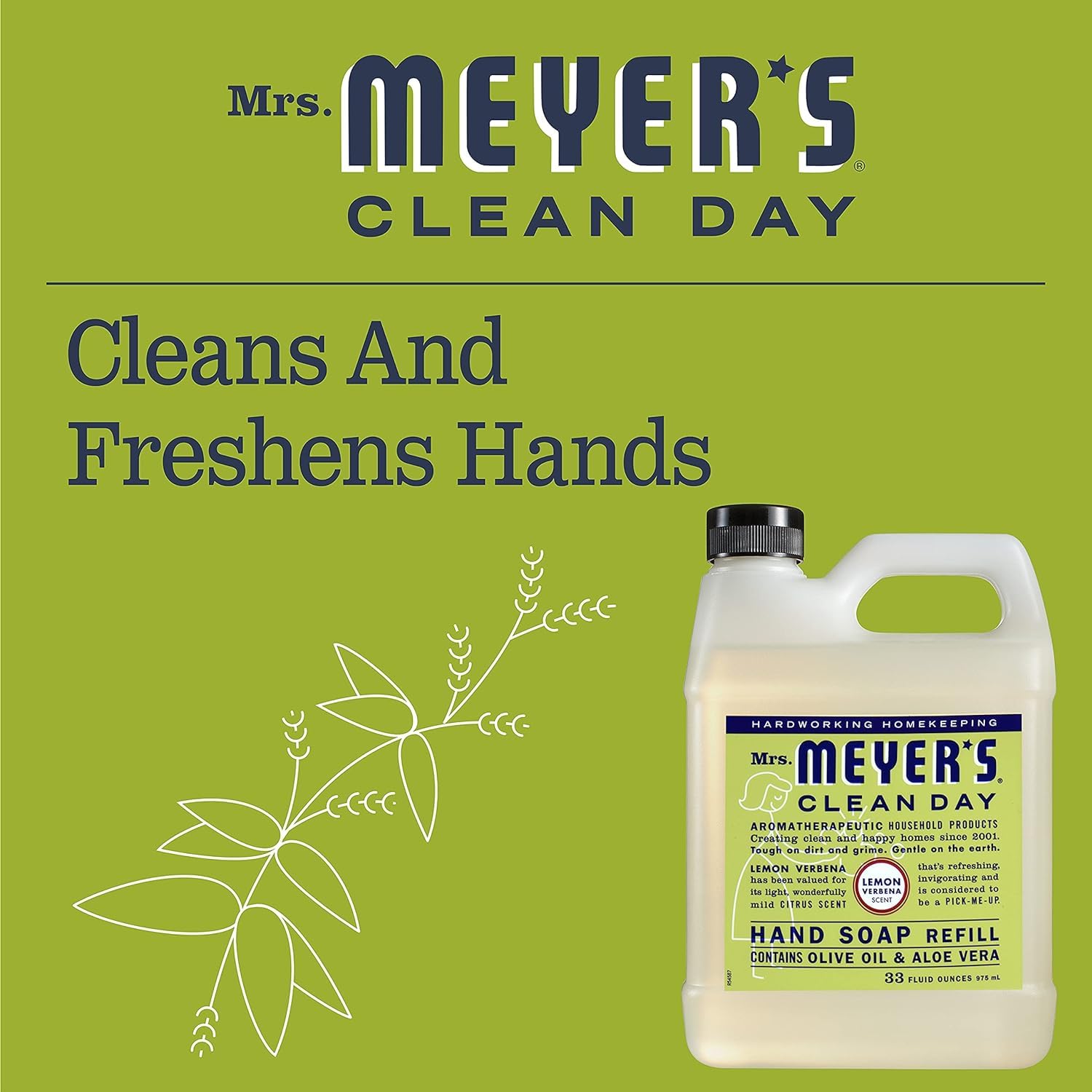 Mrs. Meyer's Clean Day Hand Soap Refill 2 CT – Lemon Verbena & Rain Water