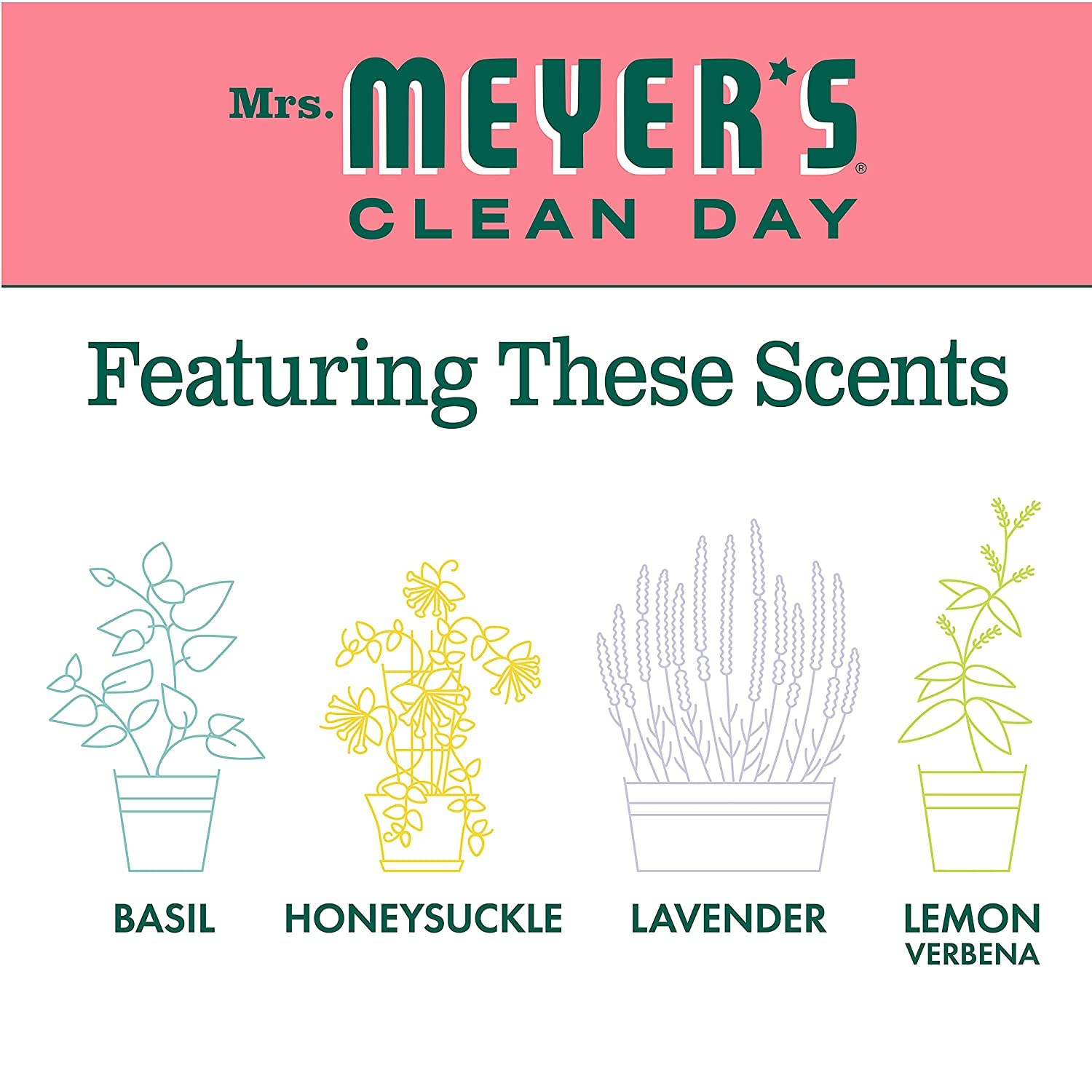 Mrs. Meyer's Clean Day Foaming Hand Soap Watermelon Scent – 10 fl oz (Pack of 6)