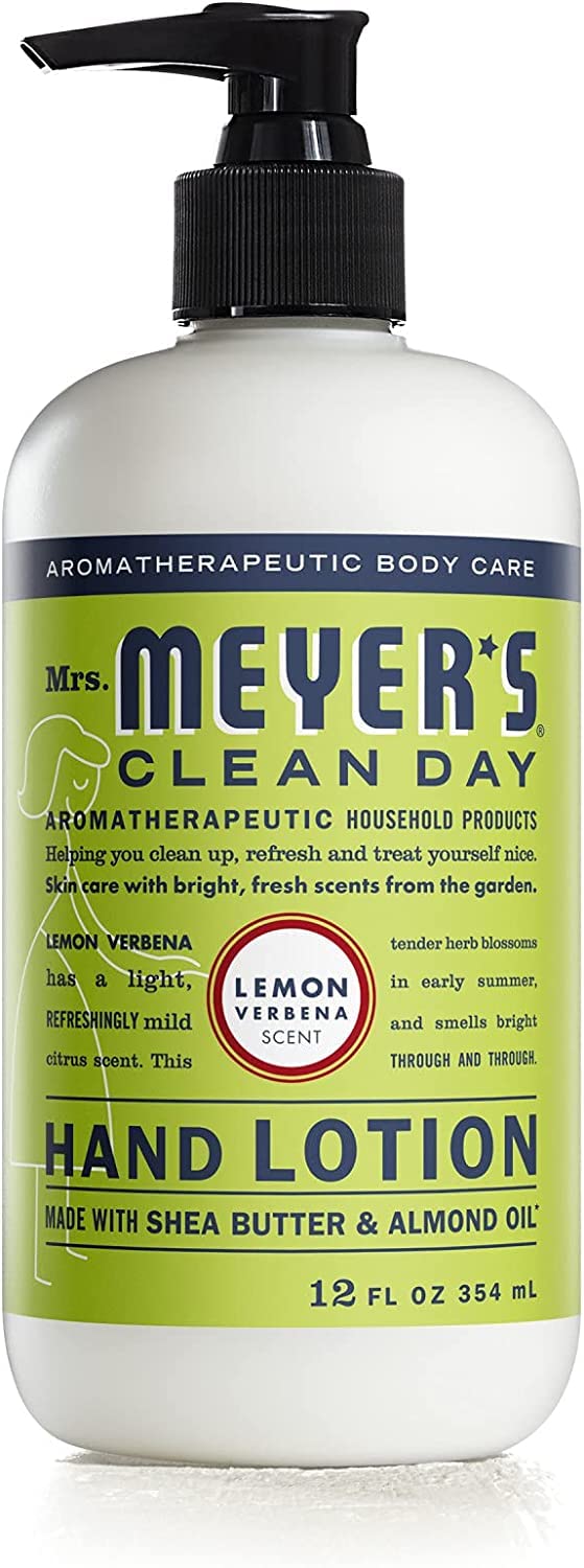 Mrs. Meyer's Clean Day Hand Lotion Lemon Verbena — Non-Greasy Moisturizer, Pack of 3