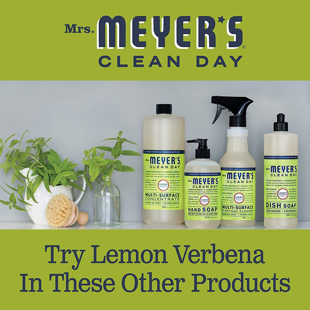 Mrs. Meyer's Clean Day Hand Lotion Lemon Verbena — Non-Greasy Moisturizer, Pack of 3