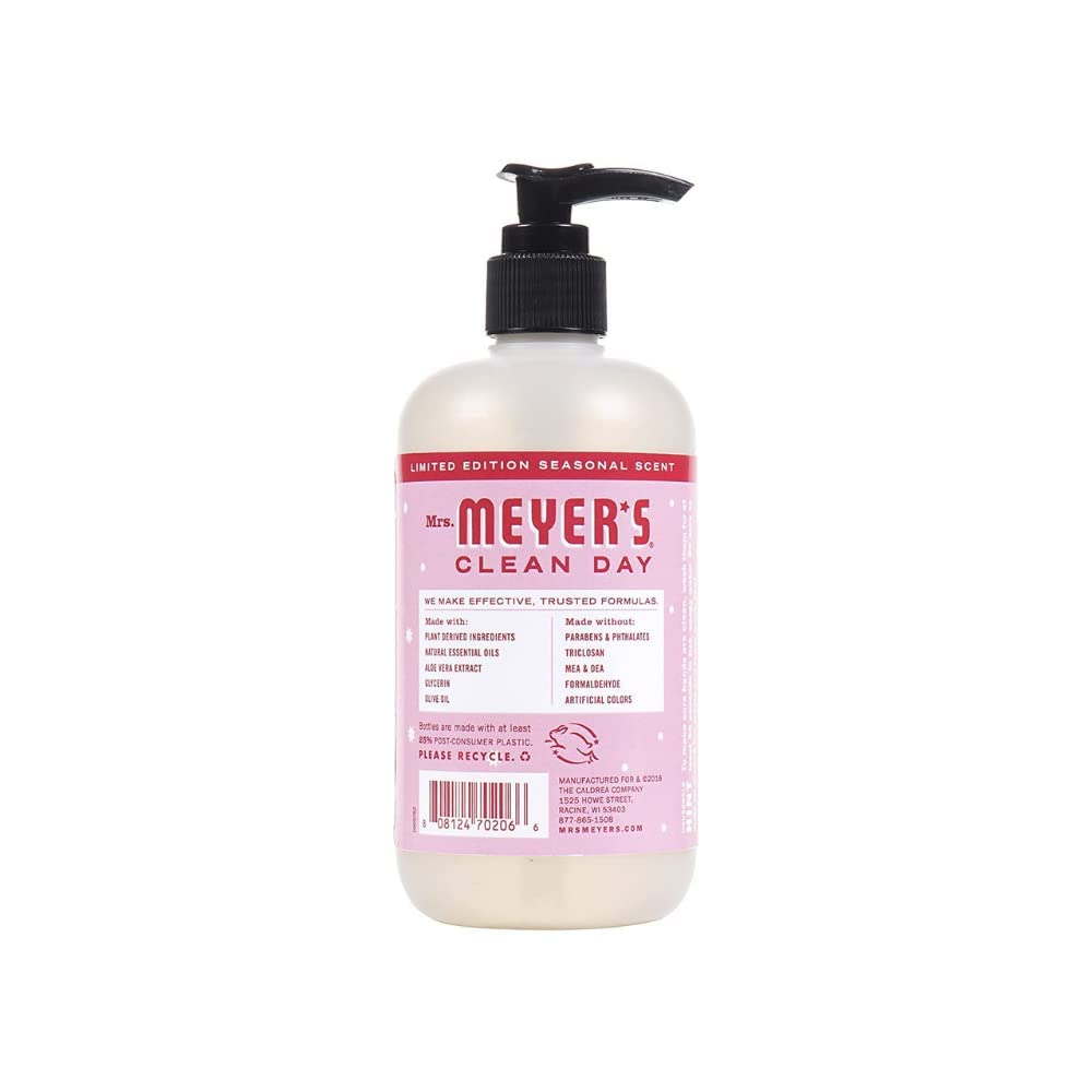 Mrs. Meyer's Clean Day Hand Soap Variet (4 Count) Gingerbread + Iowa Pine + Peppermint + Snow Drop