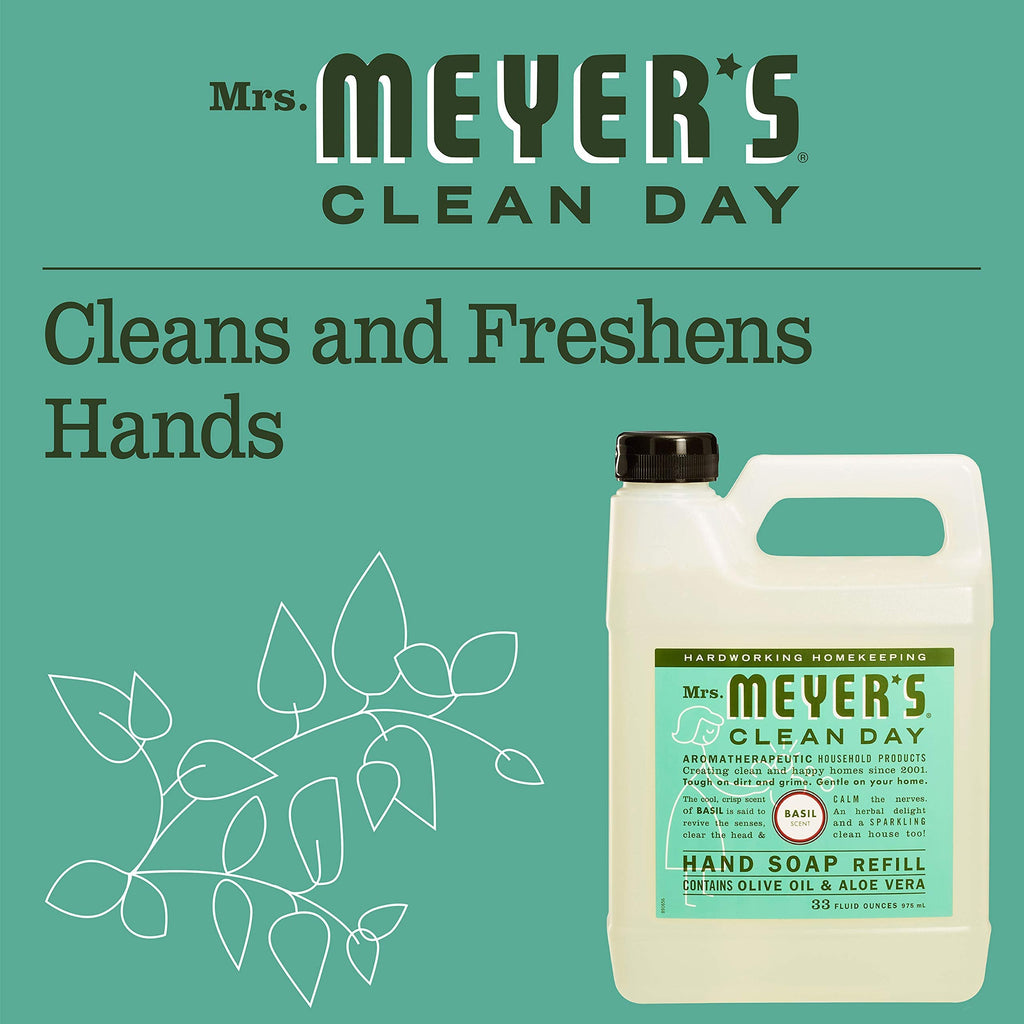 Mrs. Meyer's Clean Day Hand Soap Refill Variety Pack – Basil & Lemon Verbena (2 CT)