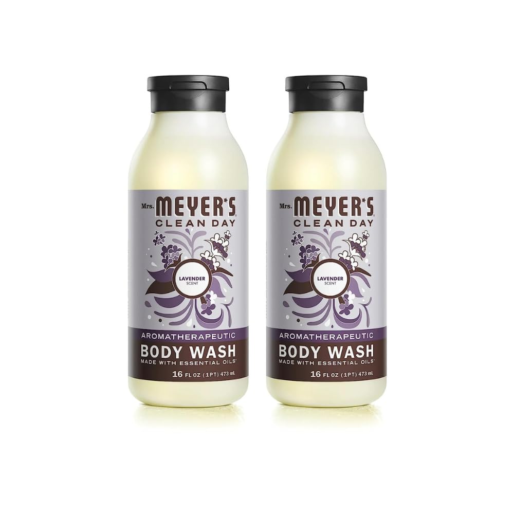 Mrs. Meyer's Clean Day Lavender Body Wash – 16 fl oz, Pack of 2