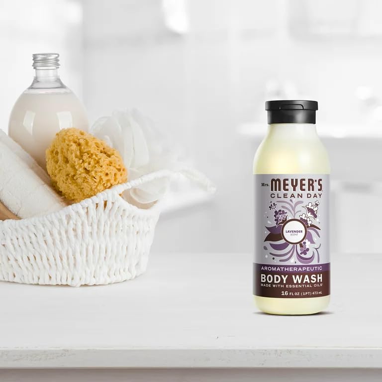 Mrs. Meyer's Clean Day Lavender Body Wash – 16 fl oz, Pack of 2